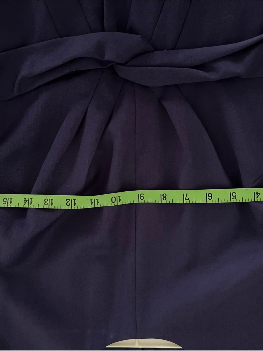 J. Crew Navy/Purple Sleeveless Twist-Front Midi Dress